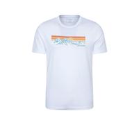 Mountain Warehouse Mens Lake District Mountain T-Shirt - White - S - White - 100% Cotton