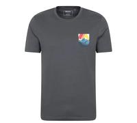 Mountain Warehouse Mens Lake District Short-Sleeved T-Shirt (Charcoal) Cotton - Size Small