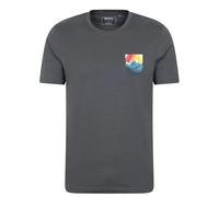 Mountain Warehouse Mens Lake District Short-Sleeved T-Shirt - Charcoal - XL - Charcoal
