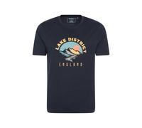 Mountain Warehouse Mens Lake District Short-Sleeved T-Shirt - Navy - S - Navy - 100% Cotton