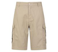 Mountain Warehouse Mens Lakeside Cargo Shorts - Beige - 32R - Beige - 100% Cotton