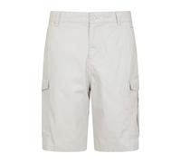 Mountain Warehouse Mens Lakeside Cargo Shorts - Off White - 30R - Off White - 100% Cotton
