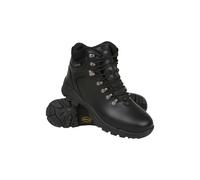 Mountain Warehouse Mens Latitude II Extreme Leather Waterproof Walking Boots - Black - 7 UK - Black - 70% Leather/10% Synthetic/10% EVA/10% Textile
