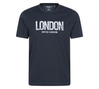 Mountain Warehouse Mens London Short-Sleeved T-Shirt - Navy - M - Navy - 100% Organic Cotton
