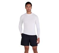 Mountain Warehouse Mens Long Sleeves Rash Vest - Quick Drying Rash Guard, Prevents Chafing, UPF50+ Sun Protection with Flat Seams - Spring Summer, Swim, Surf White 3XL