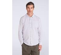 Mountain Warehouse Mens Lowe Cotton Linen Stripe Long Sleeved Shirt