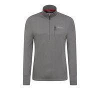 Mountain Warehouse Mens Marathon Fleece Top - Grey - XS - Grey - 100% Fleece
