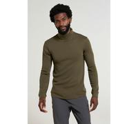 Mountain Warehouse Mens Meribel Cotton Thermal Top - Khaki Green - Khaki Green - S