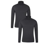 Mountain Warehouse Mens Meribel Thermal Top (Pack of 2) - Black - S - Black