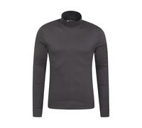 Mountain Warehouse Mens Meribel Turtle Neck Base Layer Top - Grey - XXS - Grey - 100% Cotton