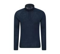 Mountain Warehouse Mens Merino II Base Layer Top - Navy - 4XL - Navy - 80% Merino Wool/20% Polyester