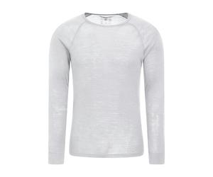 Mountain Warehouse Mens Merino Wool Thermal Top - White - White - XXL