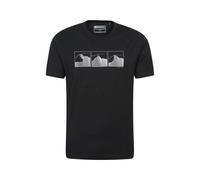 Mountain Warehouse Mens Mountain Peaks T-Shirt - Jet Black - XS - Jet Black