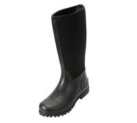 Mountain Warehouse Mens Mucker Neoprene Wellington Boots - Black - 12 UK - Black - 80% Neoprene/20% Rubber