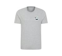 Mountain Warehouse Mens Oban Mountain Cotton T-Shirt - Grey - S - Grey