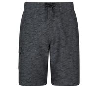 Mountain Warehouse Mens Ocean Wave Boardshorts - Dark Grey - S - Dark Grey - 100% Polyester