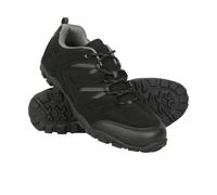 Mountain Warehouse Mens Outdoor III Suede Walking Shoes - Black - 12 UK - Black