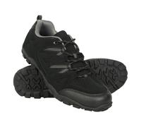 Mountain Warehouse Mens Outdoor III Suede Walking Shoes - Black - 6 UK - Black
