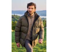 Mountain Warehouse Snow Mens Padded Puffer Hooded Jacket Dark Khaki XL