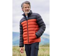 Mountain Warehouse Vista Mens Padded Jacket - Water-resistant, Warm & Iso therm Puffer Coat with Padded Insulation, Everyday Use - Spring Summer, Walking & Outdoors Burnt Orange 2XL