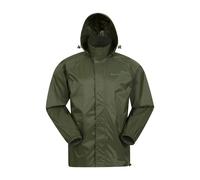 Mountain Warehouse Mens Pakka II Waterproof Jacket - Green - L - Green - 100% Polyamide