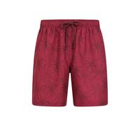 Mountain Warehouse Mens Palm Leaf Swim Shorts - Burgundy - XXS - Burgundy - 100% Polyester