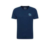 Mountain Warehouse Mens Penzance Printed Organic T-Shirt - Navy - M - Navy