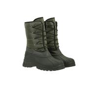 Mountain Warehouse Mens Plough Snow Boots - Khaki Green - 10 UK - Khaki Green - 50% Synthetic/50% Textile
