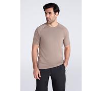 Mountain Warehouse Mens Quick Dry Active T-Shirt - Lightweight & Breathable Top with Quick Dry Properties - Spring Camping, Outdoors, Travelling & Hiking Dark Beige L