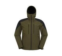 Mountain Warehouse Mens Radius Recycled Soft Shell Jacket - Khaki Green - M - Khaki Green - 100% Mixed