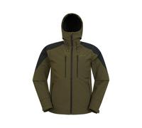 Mountain Warehouse Mens Radius Recycled Soft Shell Jacket - Khaki Green - S - Khaki Green
