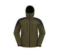 Mountain Warehouse Mens Radius Recycled Soft Shell Jacket - Khaki Green - XXL - Khaki Green
