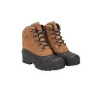 Mountain Warehouse Mens Range Cow Suede Snow Boots - Dark Beige - 11 UK - Dark Beige