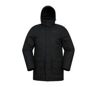 Mountain Warehouse Mens Ranger Padded Parka - Black - L - Black - 100% Polyamide