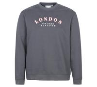 Mountain Warehouse Mens Regional London Sweatshirt - Charcoal - XL - Charcoal - 60% Cotton/40% Polyester