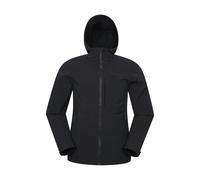 Mountain Warehouse Mens Retreat Packable Soft Shell Jacket - Black - L - Black - 100% Mixed