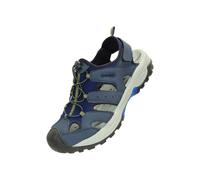 Mountain Warehouse Mens Rift Drainage Sandals - Blue - 9 UK - Blue - 50% Synthetic/50% Textile