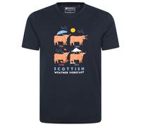 Mountain Warehouse Mens Scottish Weather Forecast Graphic T-Shirt (Navy) - Size X-Small