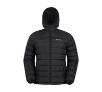 Mountain Warehouse Mens Seasons Faux Fur Lined Padded Jacket - Black - 3XL - Black - 100% Polyamide