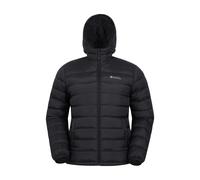 Mountain Warehouse Mens Seasons Faux Fur Lined Padded Jacket - Black - M - Black - 100% Polyamide