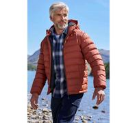 Mountain Warehouse Mens Seasons Faux Fur Lined Padded Jacket - Burnt Orange - S - Burnt Orange - 100% Polyamide