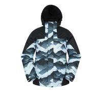Mountain Warehouse Mens Shadow II Printed Ski Jacket - Light Grey - XXL - Light Grey - 100% Polyester