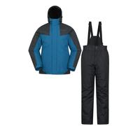Mountain Warehouse Mens Ski Jacket & Trousers - Blue - L - Blue - 100% Polyester