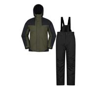 Mountain Warehouse Mens Ski Jacket & Trousers - Dark Khaki - M - Dark Khaki - 100% Polyester
