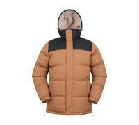 Mountain Warehouse Mens Snow Borg Lined Padded Jacket - Tan - 3XL - Tan - 100% Polyester