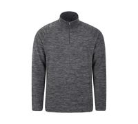 Mountain Warehouse Mens Snowdon II Fleece Top - Charcoal - S - Charcoal - 100% Polyester