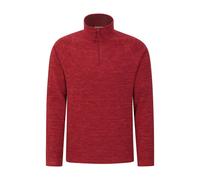 Mountain Warehouse Mens Snowdon II Fleece Top - Dark Red - XS - Dark Red - 100% Polyester