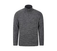 Mountain Warehouse Mens Snowdon II Fleece Top - Grey - XXS - Grey - 100% Polyester