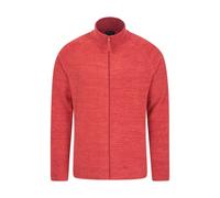 Mountain Warehouse Mens Snowdon II Full Zip Fleece Jacket - Dark Red - XS - Dark Red - 100% Polyester