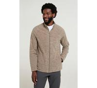 Mountain Warehouse Mens Snowdon II Full Zip Fleece Jacket - Light Brown - XS - Light Brown - 100% Polyester